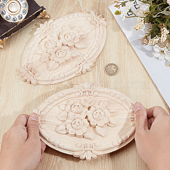 Cabochons en bois sculptés&nbsp;AJEW-WH20054-252