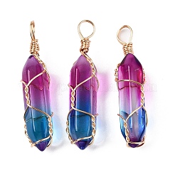 Murano Anhänger & Charms&nbsp;GLAA-T023-07P