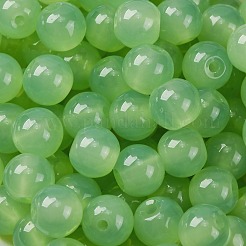 Cuentas de semillas de vidrio de jade de imitación&nbsp;SEED-Z004-J8MM-07