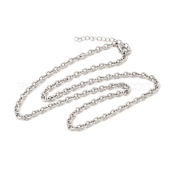 Collane a catena con trama in acciaio inossidabile 304&nbsp;NJEW-Z114-01P