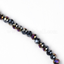 Fili di perline sfaccettate di vetro&nbsp;GLAA-WH0025-62C-01