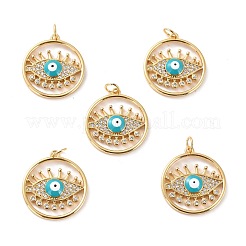 Pendentifs avec zircon cubiques à micro-pavés en laiton&nbsp;ZIRC-P092-028G-RS