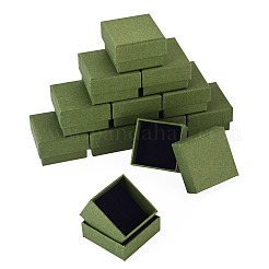 12 Stück Schmuckaufbewahrungsboxen aus Karton und Papier mit Schwamm&nbsp;CON-TA0001-43A