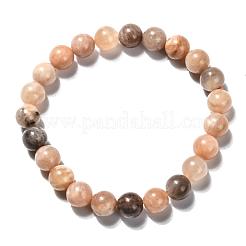 Bracelets stretch pierre de soleil naturelle&nbsp;BJEW-E373-8mm-12