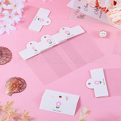 100 Stück faltbare Papier-Hängekopfzeile mit Blumendruck&nbsp;CDIS-TA0001-26