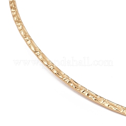 Fabrication de colliers en fil martelé en acier inoxydable 304 avec placage sous vide PVD&nbsp;STAS-B036-06G