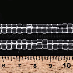 Fili di perline do vetro trasparente&nbsp;LS-GLAA-N028-3x6mm-01