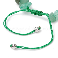 7 Stück Chakra-Thema natürliche und synthetische gemischte Edelsteinsplitter geflochtene Perlenarmbänder&nbsp;BJEW-JB11326
