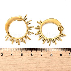 Pendientes de botón de acero inoxidable 304&nbsp;EJEW-B140-01G
