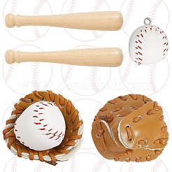 Ensemble de gants de baseball en cuir PU Cuthollow&nbsp;DJEW-CL0001-01