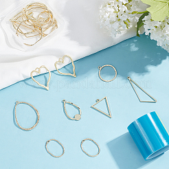Legierung offene zurück Lünette Anhänger&nbsp;DIY-OC0003-94