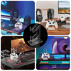 Supporti per espositore per controller di gioco in acrilico trasparente a 2 livello&nbsp;ODIS-WH0002-11