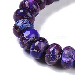 Brins de perles de jaspe impérial synthétique teint&nbsp;G-P529-E01-A02