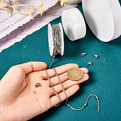 DIY Edelstahl Satellitenketten Halskette Schmuck Kits&nbsp;DIY-TA0010-46