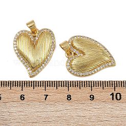 Pendentifs avec zircon cubiques à micro-pavés en laiton&nbsp;KK-I358-054B-G