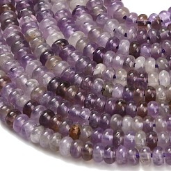 Natürlichen Amethyst Perlen Stränge&nbsp;G-Z110-B36-2x4mm