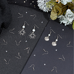 200 pz ganci per orecchini in acciaio inossidabile chirurgico 316&nbsp;DIY-SC0024-18