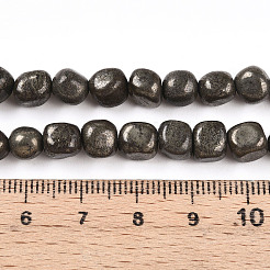 Natürliche Pyrit Perlen Stränge&nbsp;G-N346-04A-01