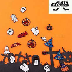 Pendenti smaltati in lega a tema halloween 38 pz 19 stili&nbsp;ENAM-SZ0001-72
