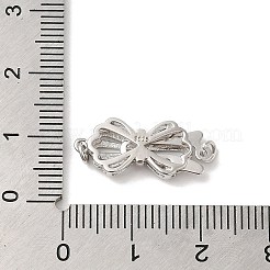 Rhodinierte 925-Sterlingsilber-Kastenverschlüsse&nbsp;STER-G038-17P