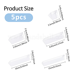 5 Stück 5 Stile Glas-Dreifachprisma&nbsp;GLAA-FH0001-79