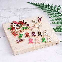 140pcs 7 pendentifs en alliage de couleurs&nbsp;ENAM-CD0001-13