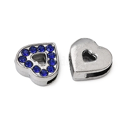 Alliage avec breloques coulissantes en strass&nbsp;RB-NH0002-06P