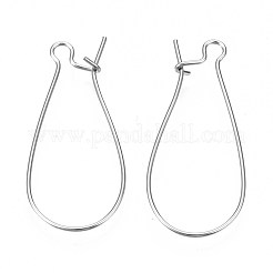 Accesorios para pendientes de aro de acero inoxidable 304 resistentes al deslustre&nbsp;STAS-S117-008E-01