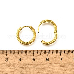 Boucles d'oreilles créoles en acier inoxydable 304 pour femmes&nbsp;EJEW-M068-14G-01
