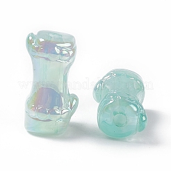 Cuentas de acrílico iridiscente arcoíris chapadas en uv&nbsp;PACR-M003-06