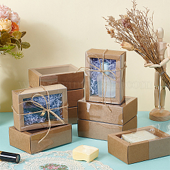 Boîtes à tiroirs cadeaux en carton et papier kraft&nbsp;LS-CON-WH0085-129A