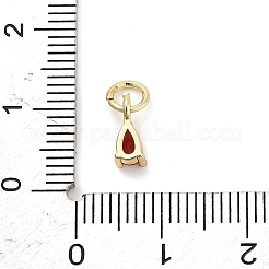 Adornos de latón micropavé de circonia cúbica&nbsp;KK-H527-13G-01