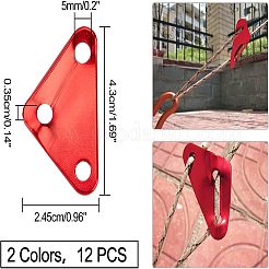 12 pezzo di lucchetto in lega di alluminio bicolore&nbsp;TOOL-FH0001-13