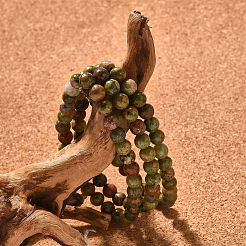 Braccialetti branello stirata Unakite naturali&nbsp;X-BJEW-K212-A-006
