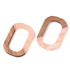 Pendentifs en résine opaque et bois de noyer&nbsp;RESI-S389-031A-C02