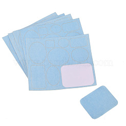 5 feuille de patchs autocollants en denim&nbsp;PATC-TA0001-61A