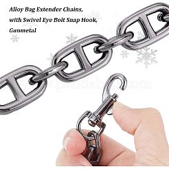 Chaînes d'extension de sac en alliage&nbsp;DIY-WH0304-427B