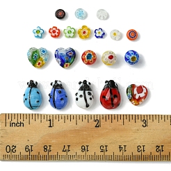 33 Stück handgefertigte Bunte Malerei-Perlen&nbsp;LAMP-FS0001-12