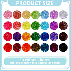 2380pcs 28 Farben transparente Acrylperlen&nbsp;TACR-PH0001-87