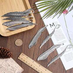 12 Stück 2 Stile tibetischer Stil Legierung Lesezeichen Zubehörse mit Loch&nbsp;FIND-SC0006-55