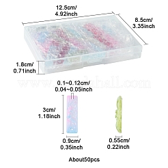 50 Stück Anhänger aus Glas mit Backfarbe&nbsp;GLAA-FS0001-91