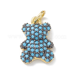 Micro Pave Bijoux de zircone cubique en laiton de placage en râtelier&nbsp;KK-H443-06G