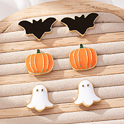 3 Paar Halloween-Ohrstecker aus Emaille-Legierung&nbsp;FS-WGD9D4F-01