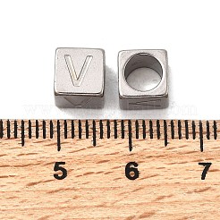 304 Edelstahl-Europäische Perlen&nbsp;STAS-D382-02V-P