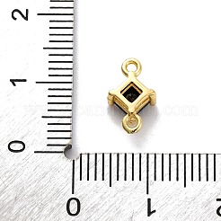 Messing-Anhänger mit Zirkonia-Rhombus-Anhänger&nbsp;LS-KK-F894-12G-04