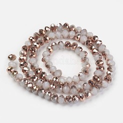 Chapelets de perles en verre électroplaqué&nbsp;EGLA-A034-J10mm-N03