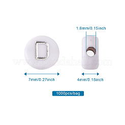Perline acrilico placcato&nbsp;PACR-CW0001-02A