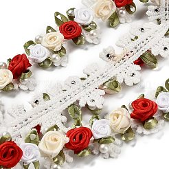 Spitzenbesatz aus Polyester mit Blumenstickerei&nbsp;OCOR-XCP0002-60