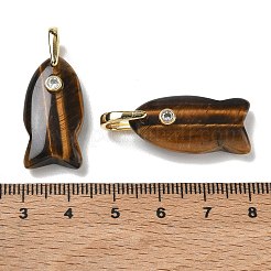 Pendentifs en œil de tigre naturel&nbsp;G-A297-01G-21