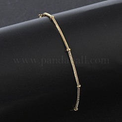Rondell-Armbänder aus Edelstahl 304 in Schlangenform&nbsp;SA-CBA2696-18G